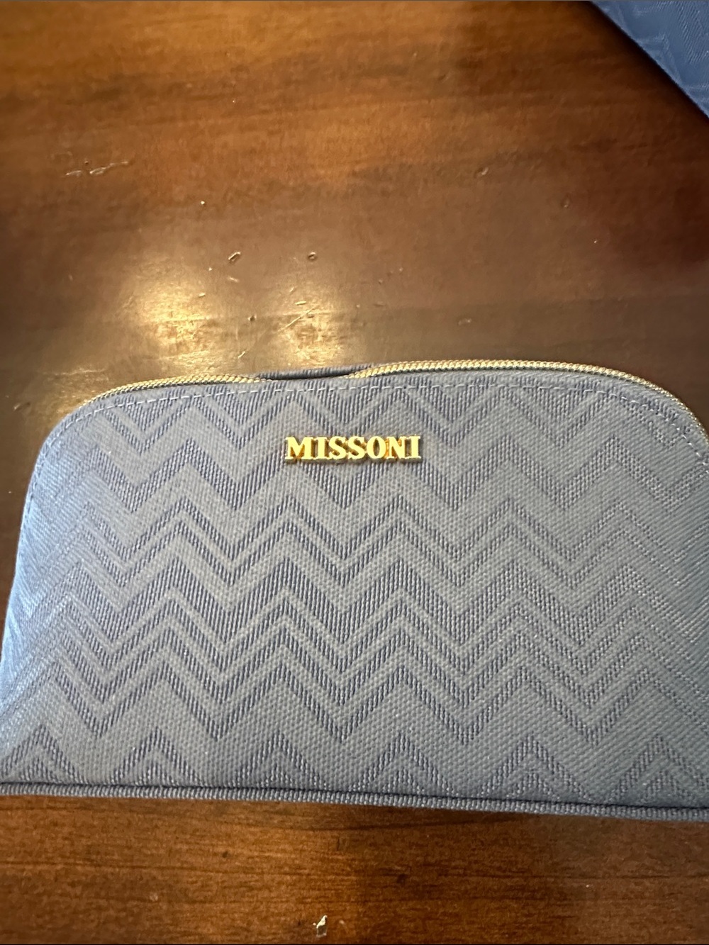 Missoni Chevron Travel Amenity Set - Blue NEW